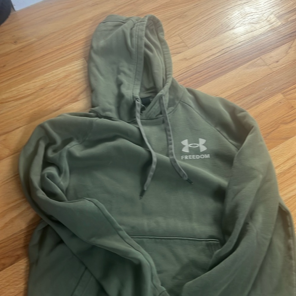 Under Armour Hoodie, Freedom, L Olive